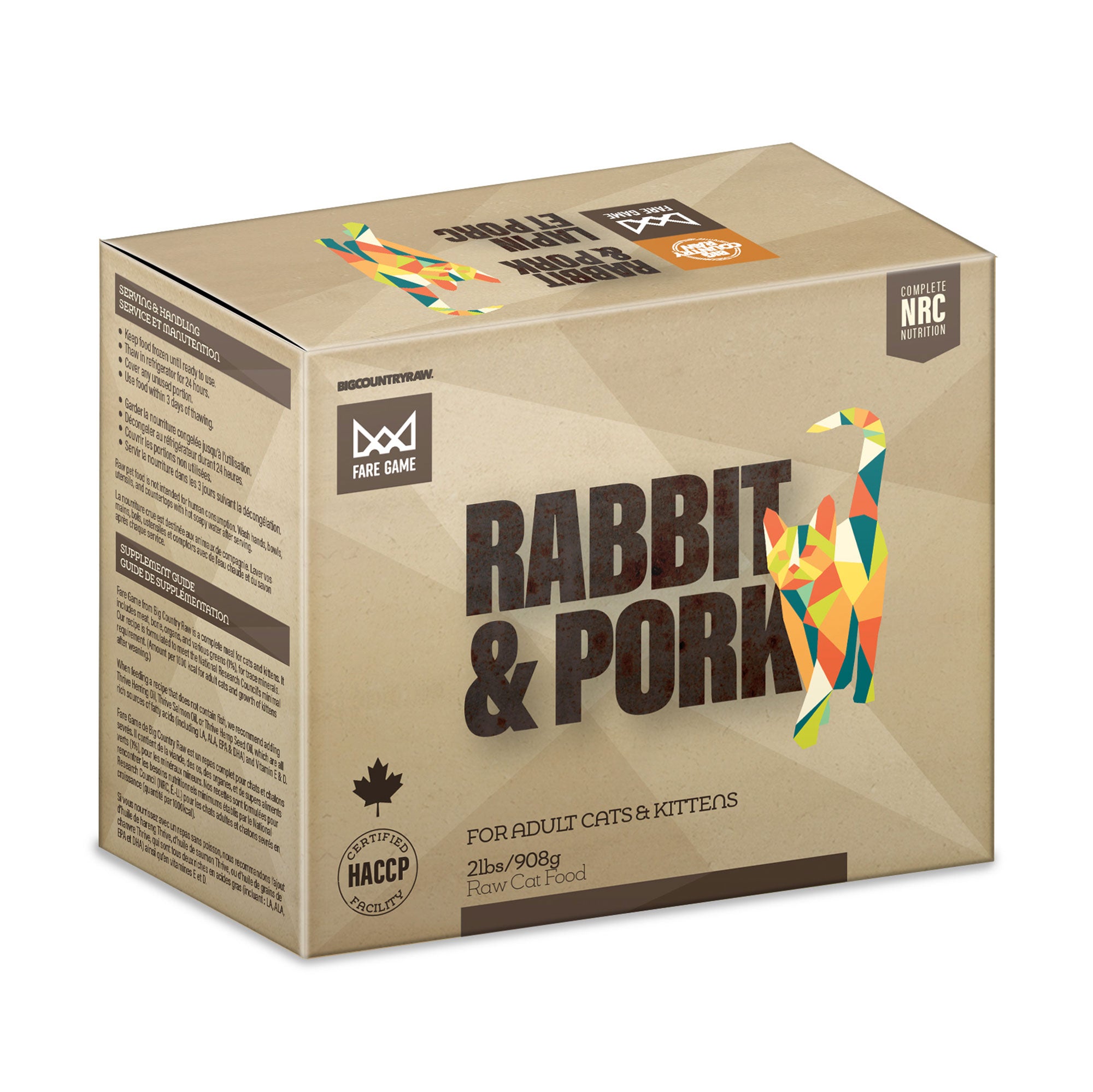 Fare Game – Rabbit with Pork – 2lb