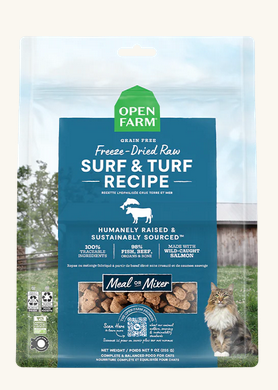 Open Farm Surf & Turf Freeze-Dried Raw Morsels Freeze-Dried Cat Food 3.5oz