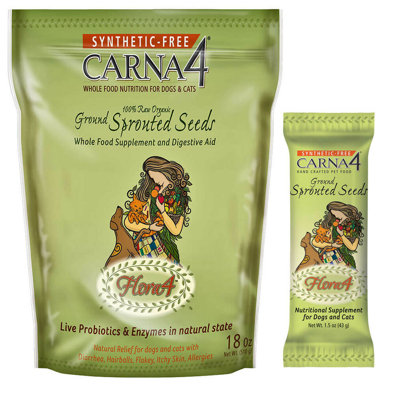 Carna4 Flora4 Ground Sprouted Seeds