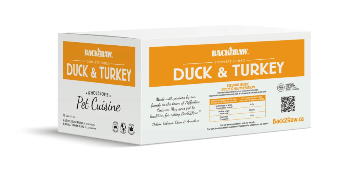 Back2Raw Duck/Turkey Combo 12lb Box