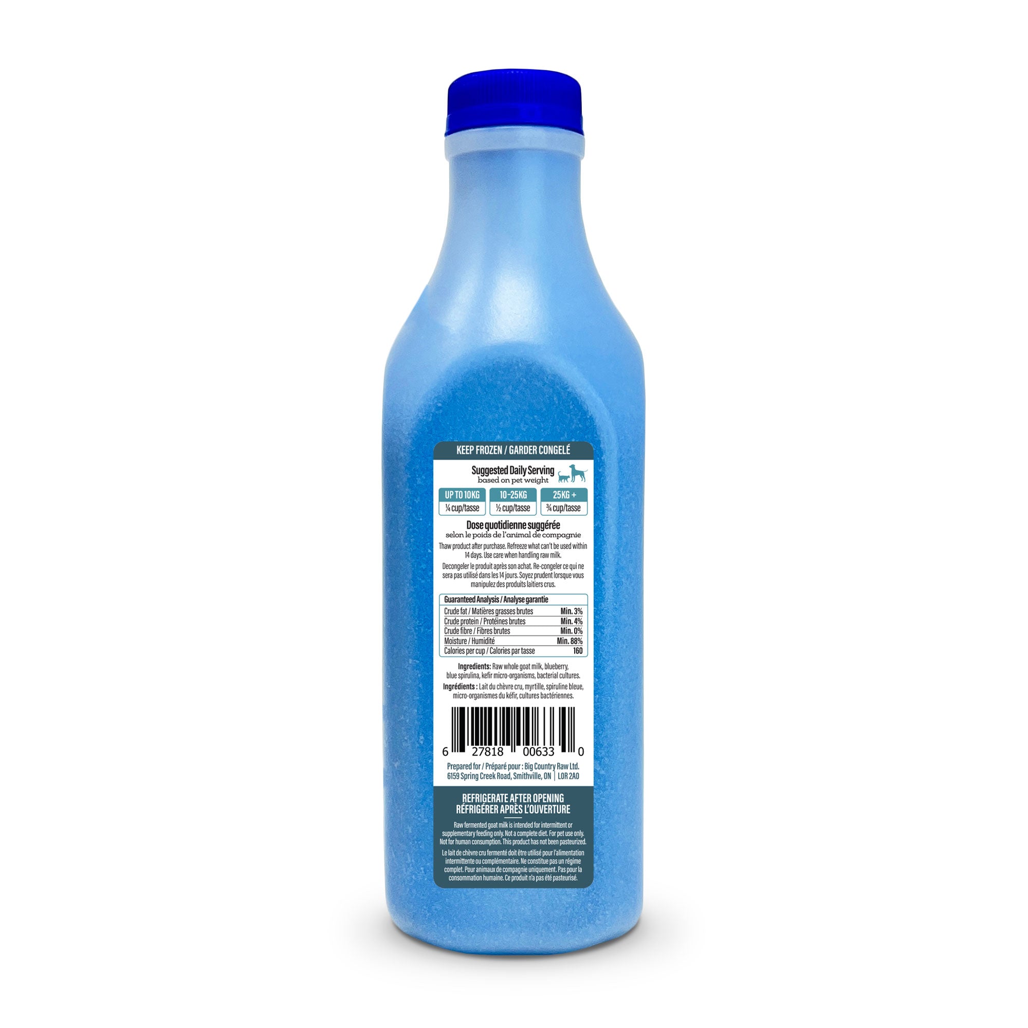 Raw Fermented Goat Milk Antioxidants (Blue) – 975 mL