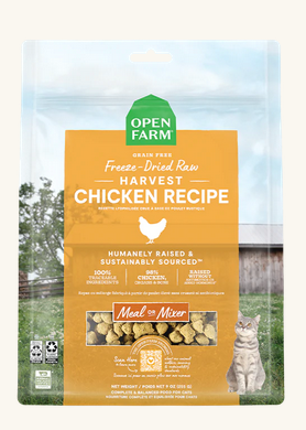 Open Farm Harvest Chicken Freeze-Dried Raw Morsels Freeze-Dried Cat Food 3.5oz