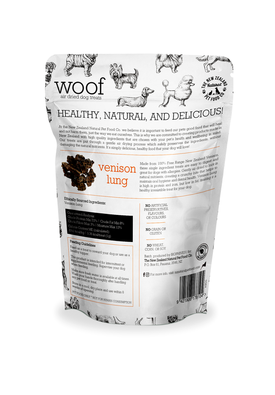 WOOF Venison Lung 50g