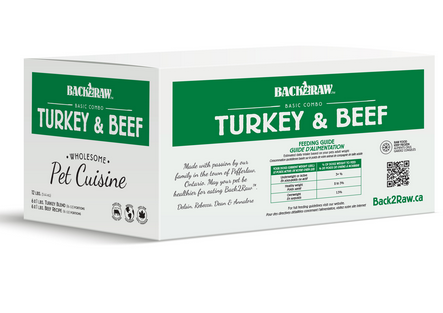 Back2Raw Basic Turkey/Beef Combo 12lb Box