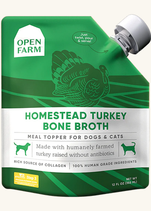 Open Farm Turkey Bone Broth 355ml