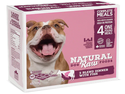 Natural Raw Dog Foods 3 Blend Fish