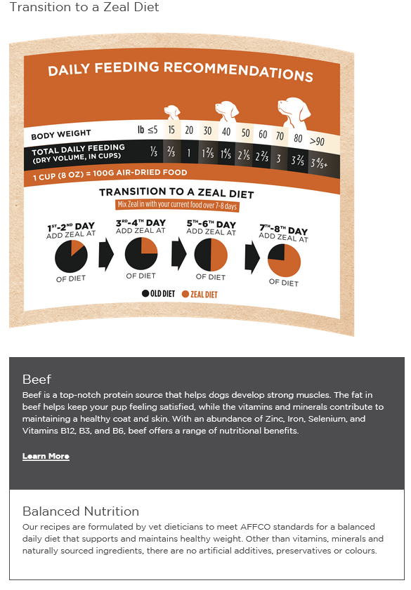 Zeal Gently Air-Dried Beef for Dogs