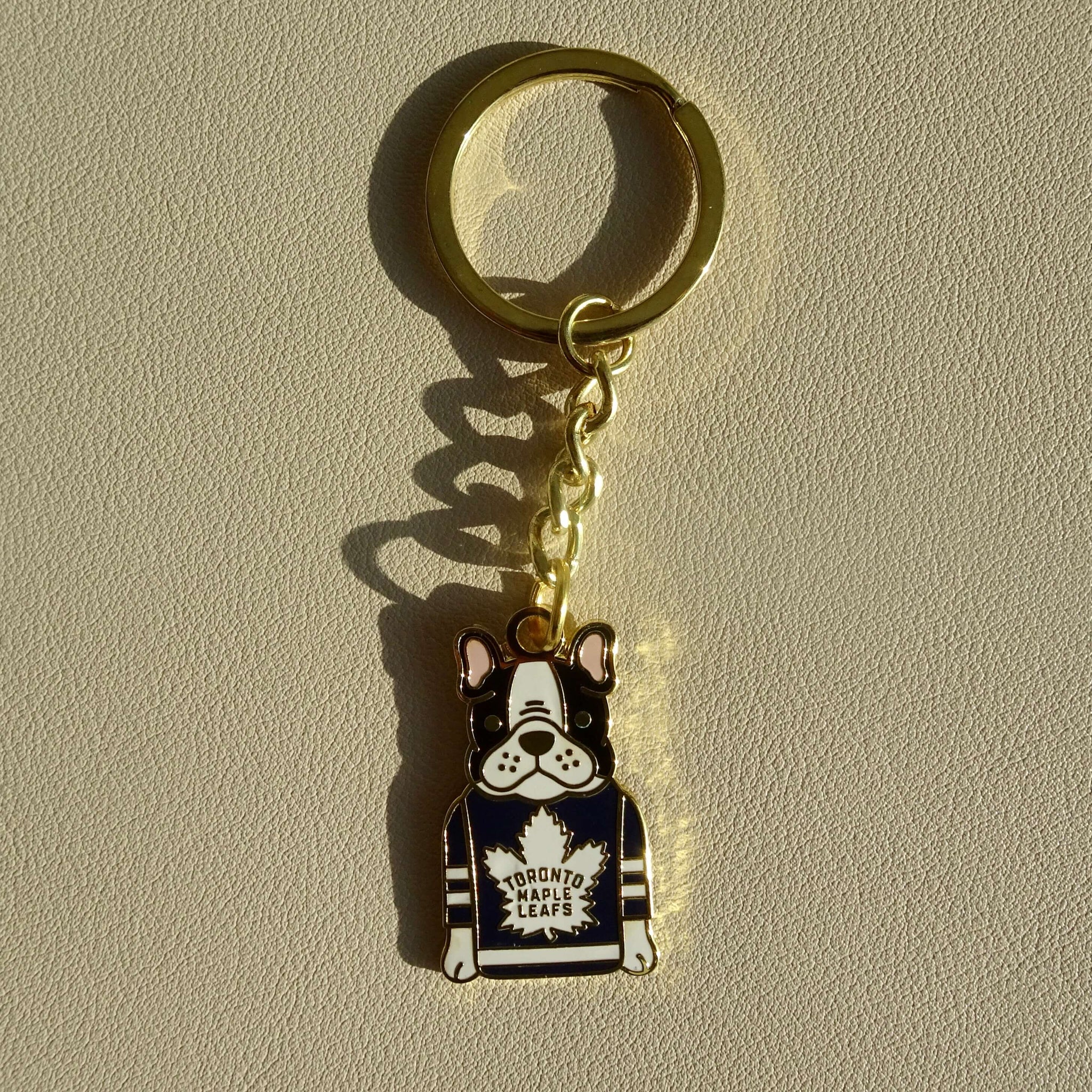 TDM Toronto Maple Leafs Black Frenchie Keychain