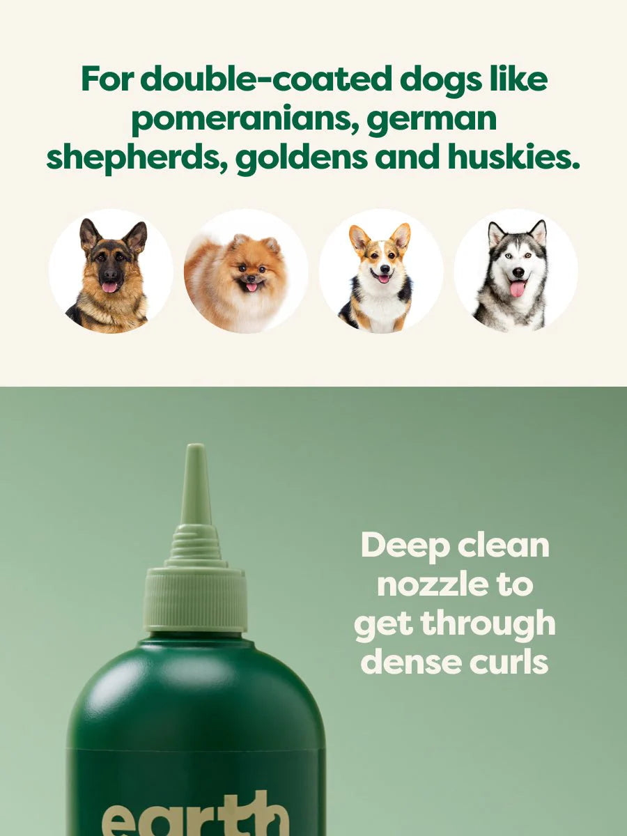 Earth Rated Double Coat 3-in-1 Dog Shampoo