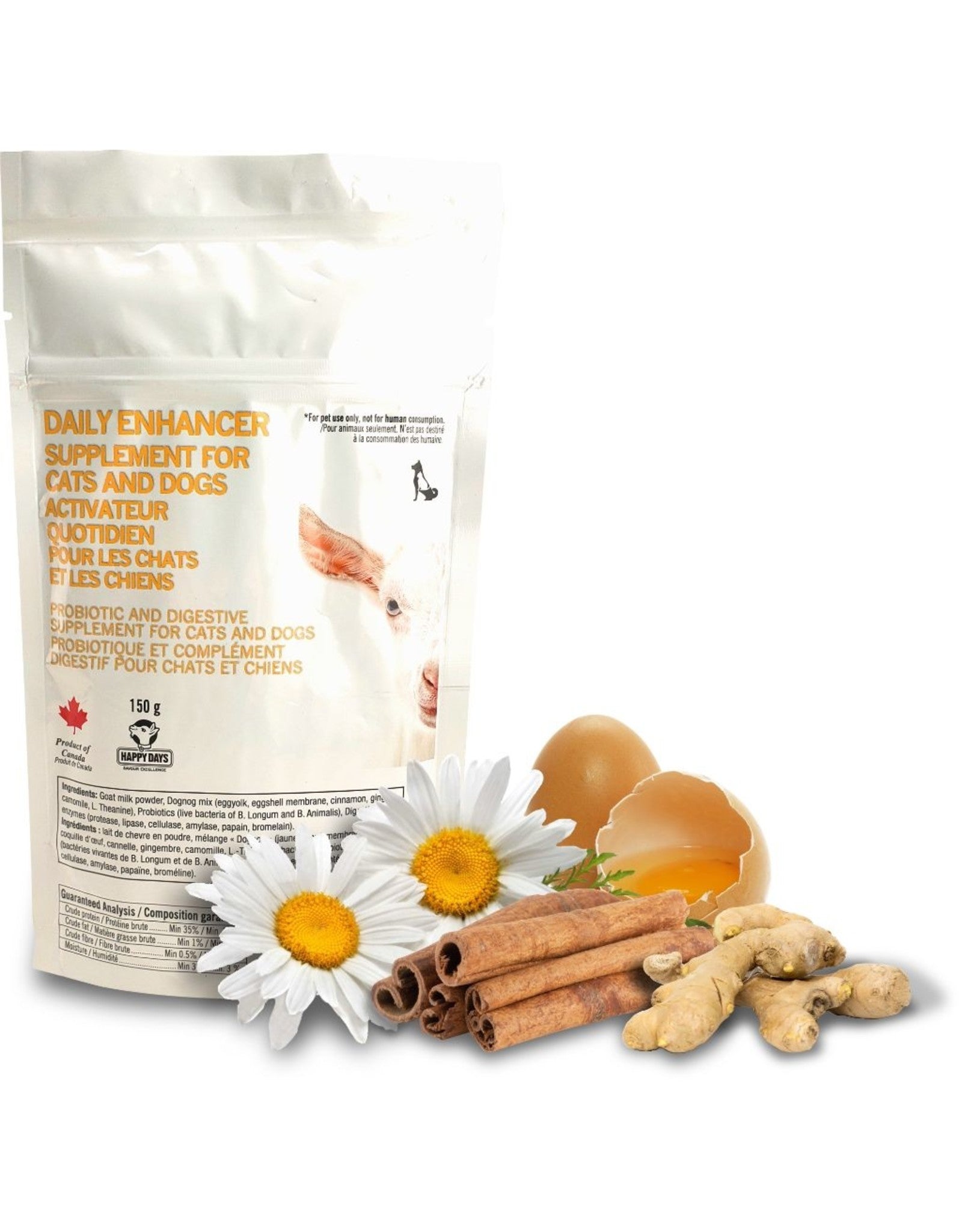 HAPPY DAYS Daily Enhancer Supplement 150 gm for Dogs & Cats