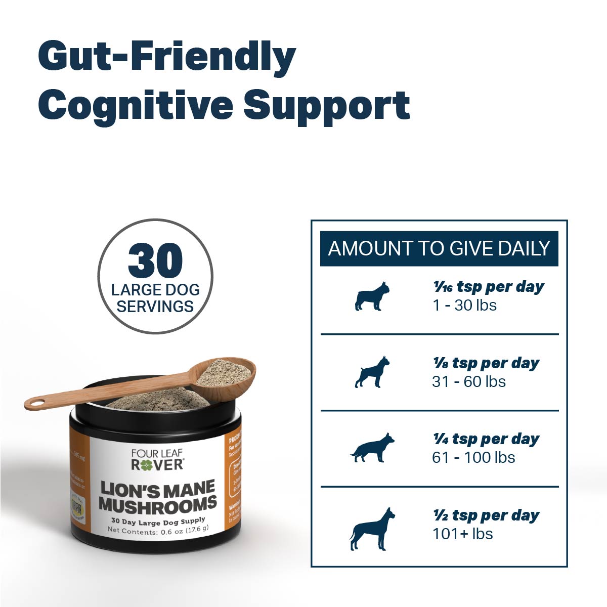 Four Leaf Rover Lions Mane - Organic Mushroom Extract