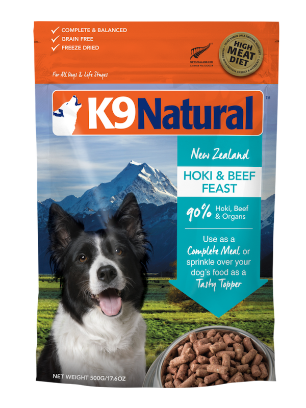 K9 Natural Hoki & Beef Feast Freeze Dried