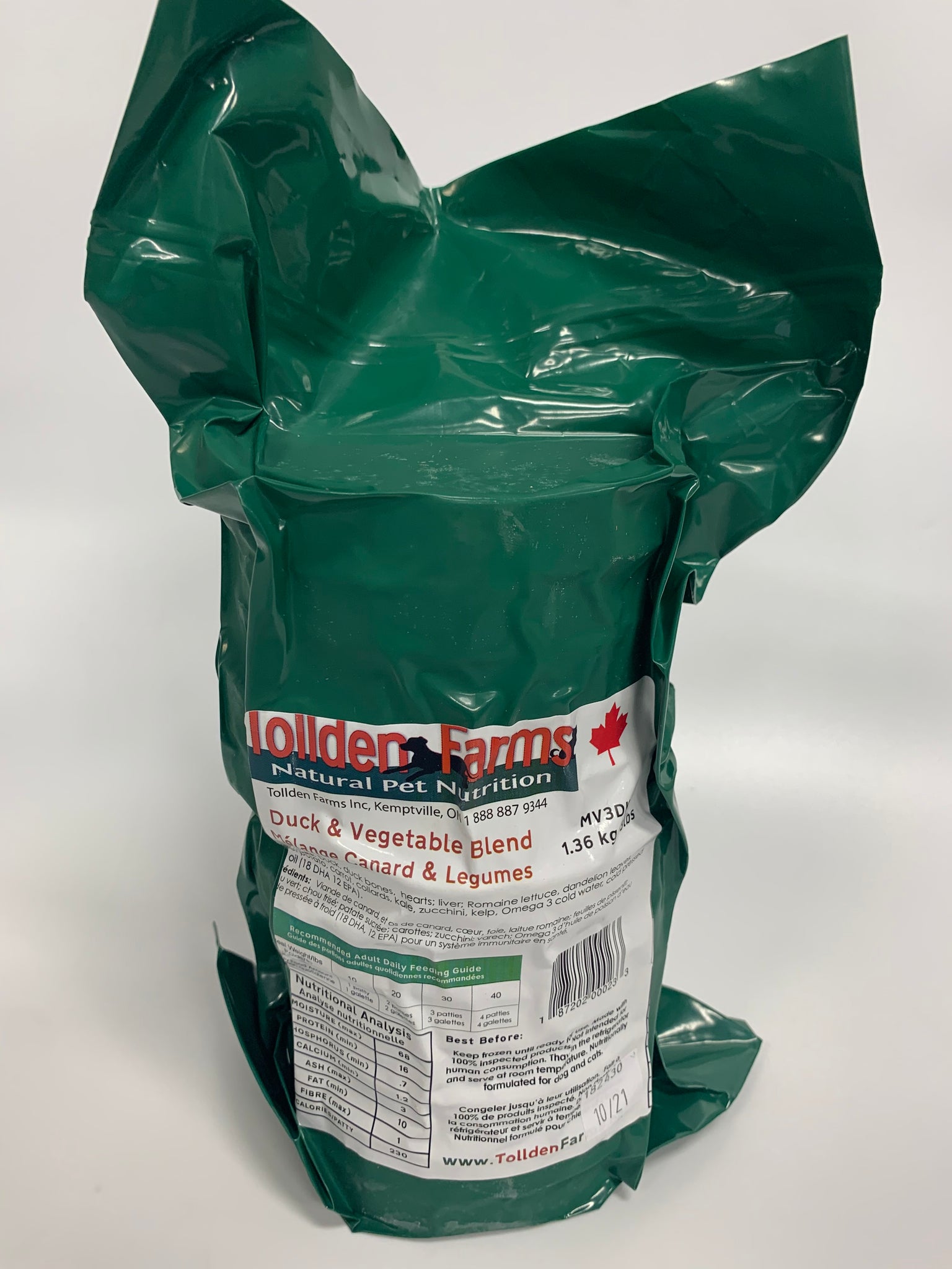 Tollden Farms Duck & Vegetable Blend Patties