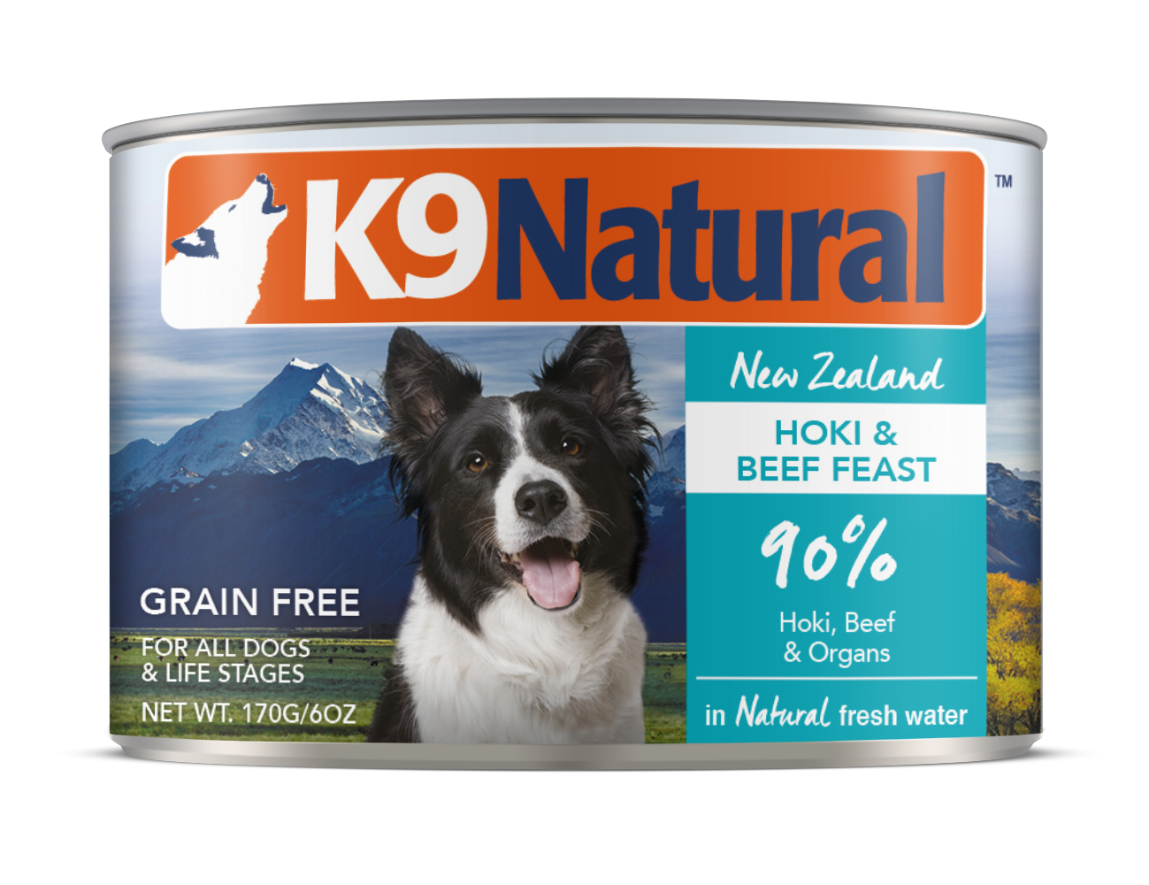 K9 Natural Hoki and Beef Feast Can 13oz