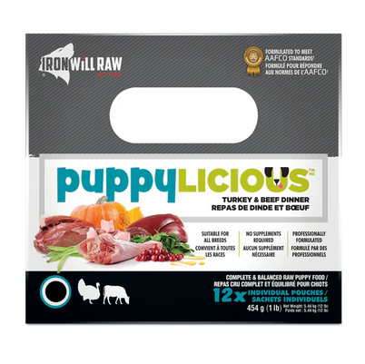 Iron Will Raw Puppylicious™ Turkey & Beef Dinner 12 lb