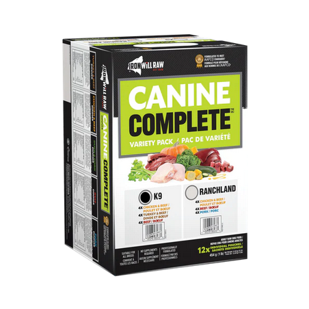 Iron Will Raw Canine Complete™ K9 Variety Pack 12 lb