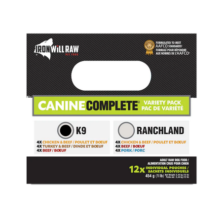 Iron Will Raw Canine Complete™ K9 Variety Pack 12 lb