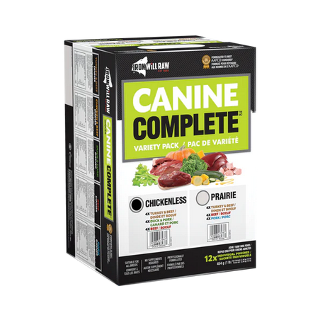 Iron Will Raw Canine Complete™ Chickenless Variety Pack 12 lb