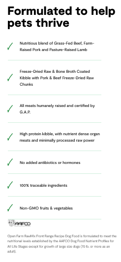 Open Farm Front Range Grain-Free RawMix for Dogs