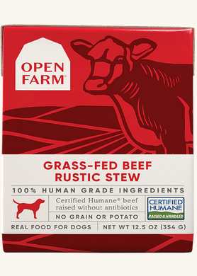 Open Farm Grass-Fed Beef Rustic Stew Wet Dog Food