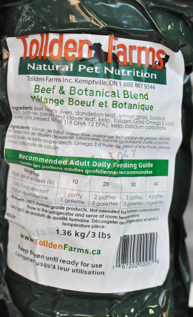 Raw Pet Food, Raw Dog Food in Mississauga, Tollden Farms, The Fluffy Carnivore Pet Food Market