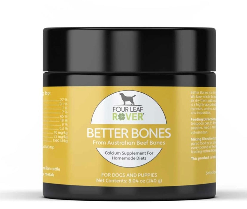 Four Leaf Rover Better Bones - Dried Bone For Homemade Diets