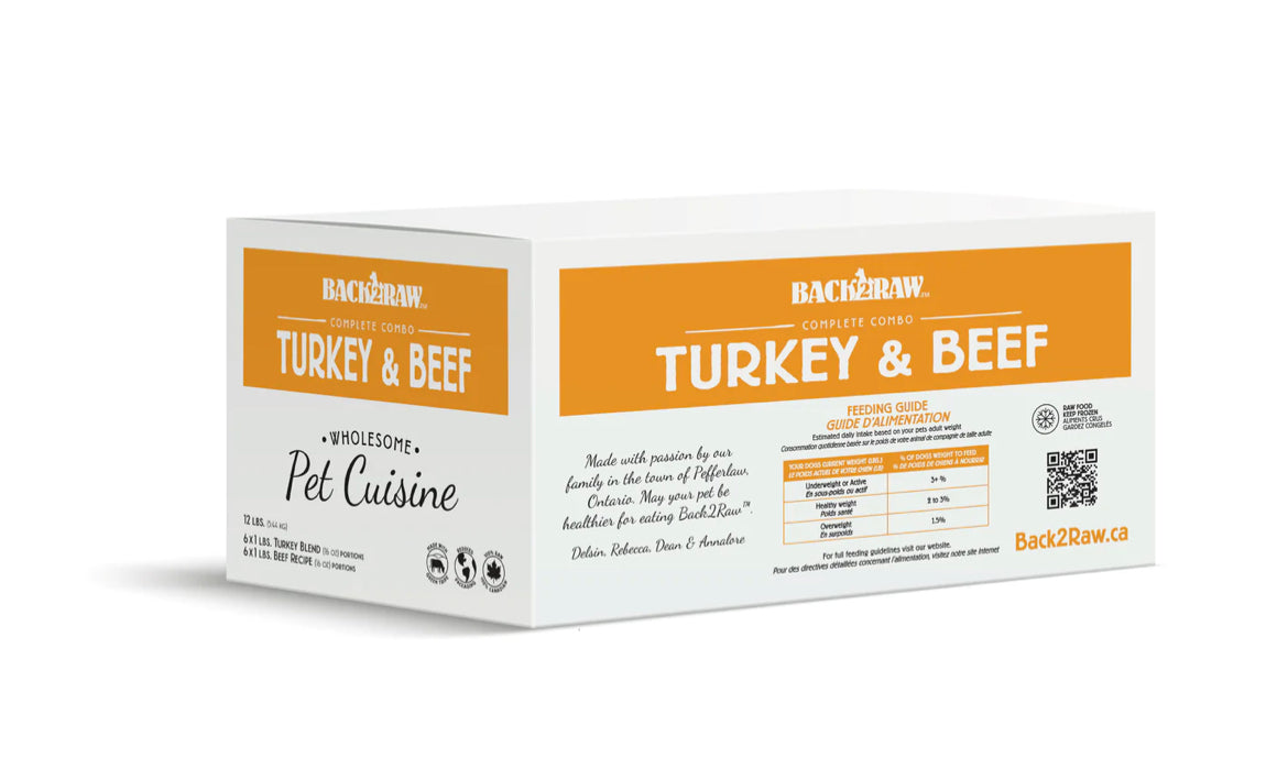 Back2Raw Turkey/Beef Combo 12lb Box