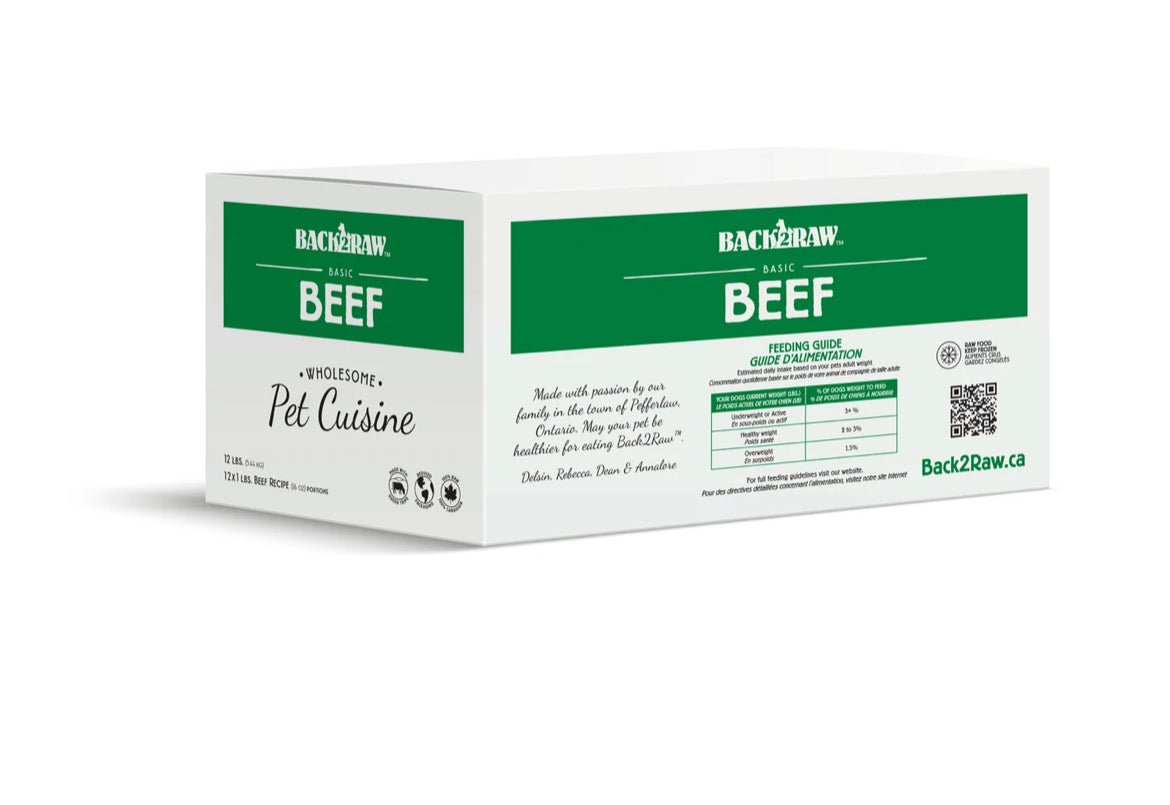 Back2Raw Basic Beef 12lb Box