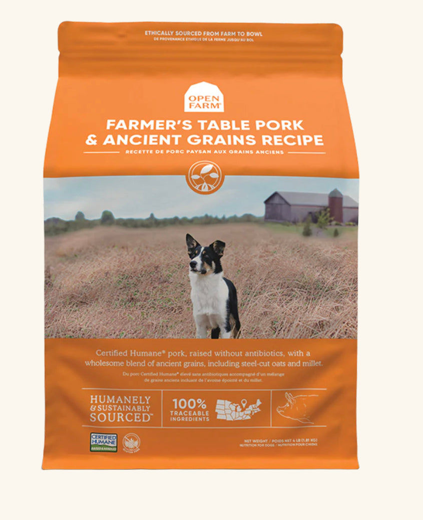 Open Farm Farmer's Table Pork & Ancient Grains Dry Dog Food