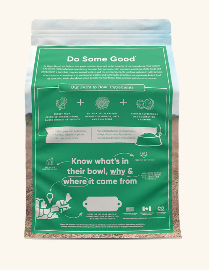 Open Farm Homestead Turkey & Ancient Grains Dry Dog Food