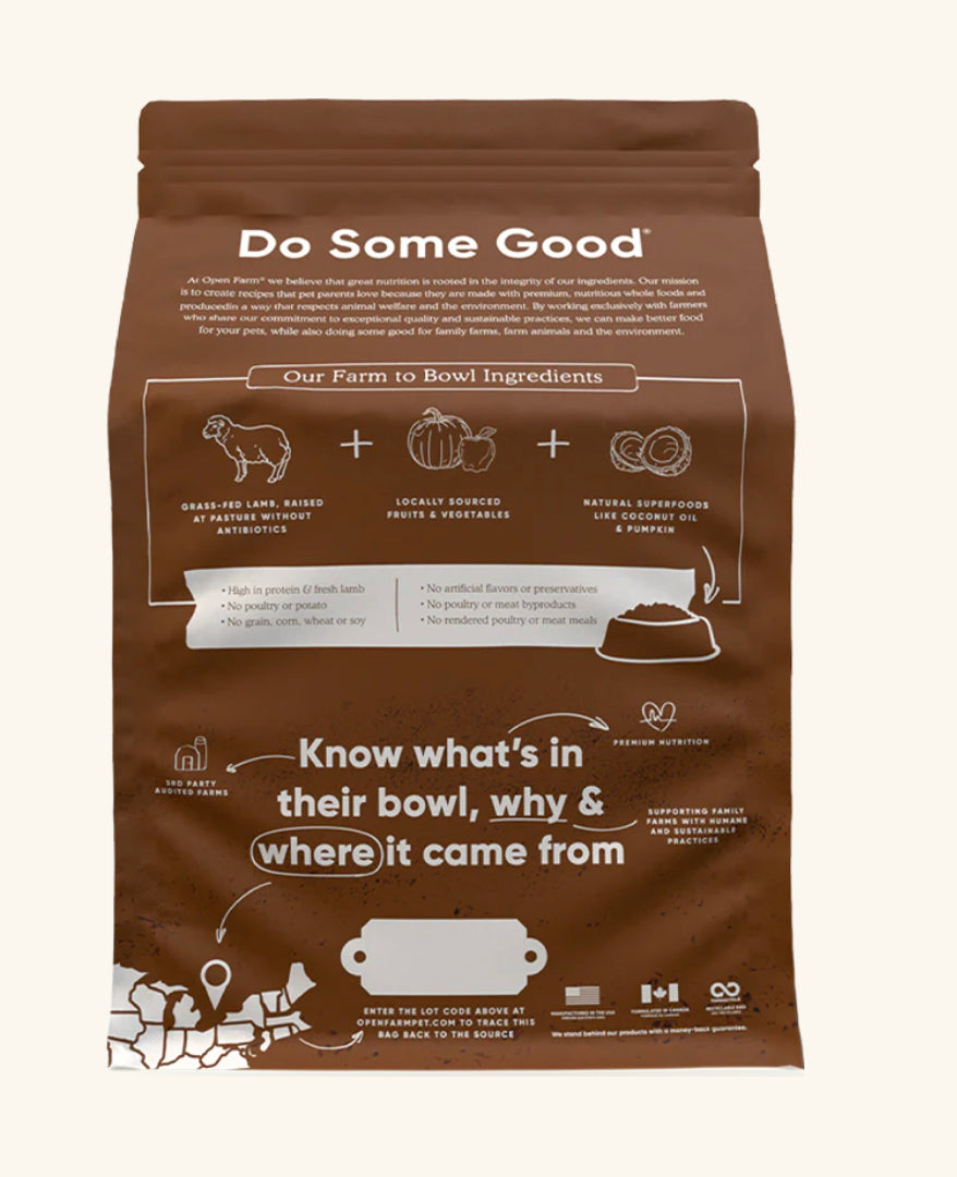 Open Farm Pasture-Raised Lamb & Ancient Grains Dry Dog Food
