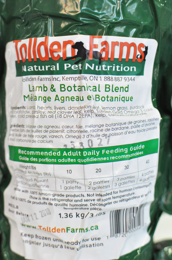 Raw Pet Food, Raw Dog Food in Mississauga, Tollden Farms, The Fluffy Carnivore Pet Food Market