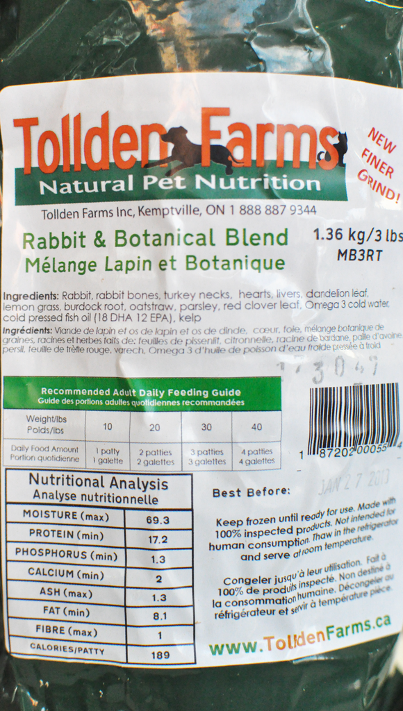 Raw Pet Food, Raw Dog Food in Mississauga, Tollden Farms, The Fluffy Carnivore Pet Food Market